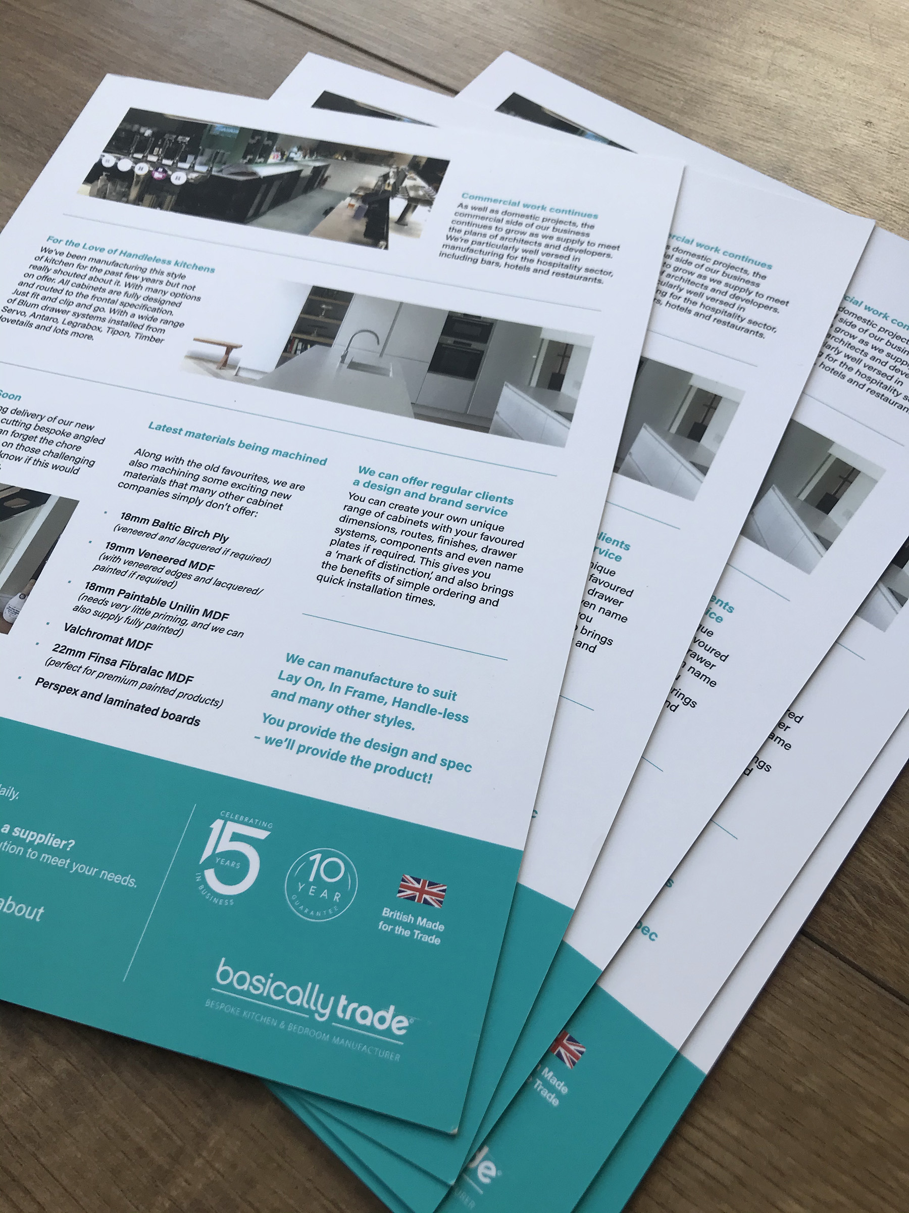 Kitchen leaflets design