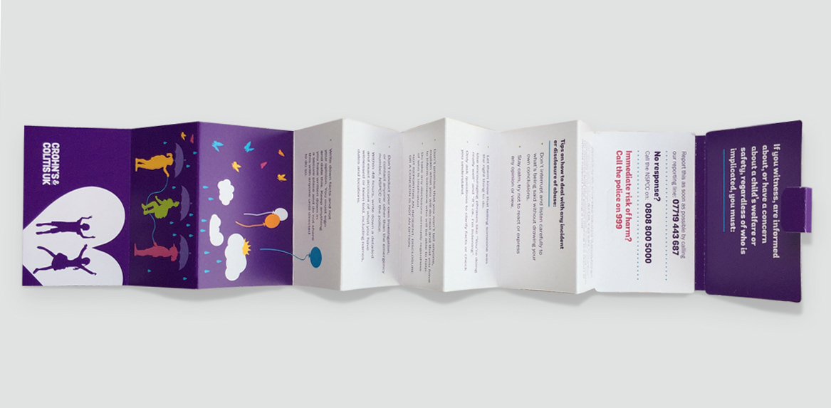 Crohn's & Colitis UK leaflet design 